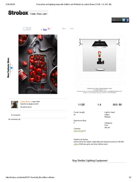 5 Food Photo and Lighting Setup | PDF | Photograph | Camera