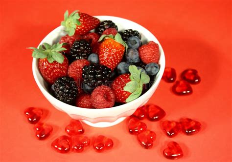 Bowl of berries stock photo. Image of dessert, closeup - 1758388