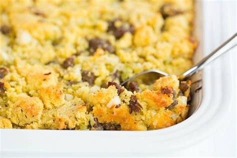 Sausage Cornbread Stuffing Recipe | Thanksgiving Recipes