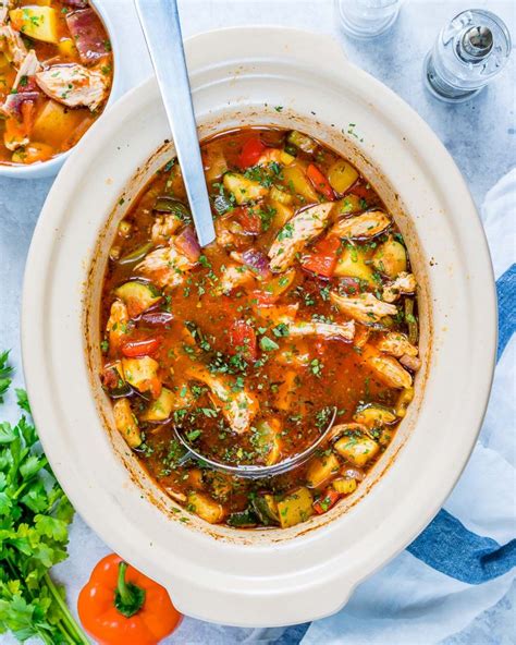 Eat Clean with this Hearty Slow Cooker Chicken Stew! | Clean Food Crush