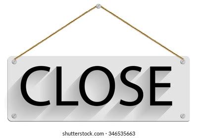 Label Word Close Sample Close Shop Stock Photo 346535663 | Shutterstock