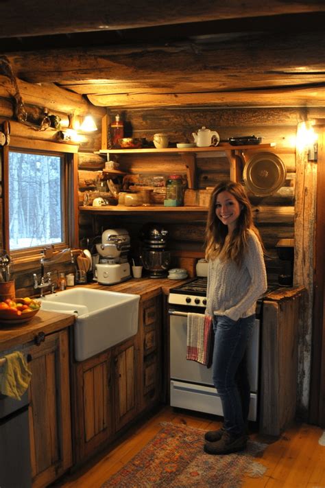 Best 13 29 Little Cabin Kitchen Ideas for a Warm and Inviting Cooking ...