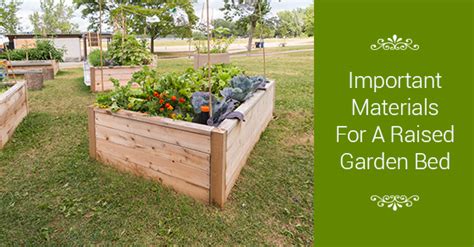 8 Important Materials For A Raised Garden Bed | In The Back Yard