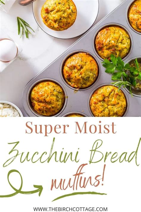 Zucchini Bread Muffins - The Birch Cottage