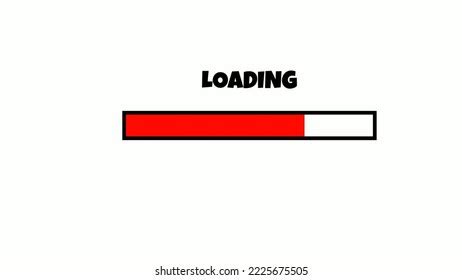 Loading White White White Screen Red Stock Vector (Royalty Free ...