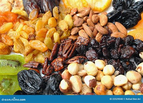 Dried Nuts and Fruits Collection Stock Photo - Image of holiday ...