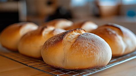 Freshly Baked Bread on a Cooling Rack | Premium AI-generated image