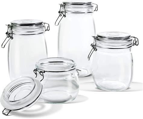glass storage jars
