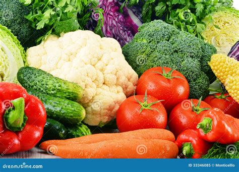 Variety of Fresh Raw Organic Vegetables Stock Image - Image of carrot ...
