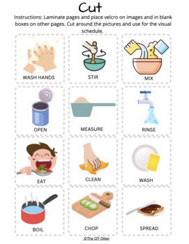 Cooking Visuals, Recipes & Communication Supports by The OT Otter