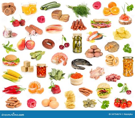 Set of different food stock photo. Image of many, cookies - 34754674