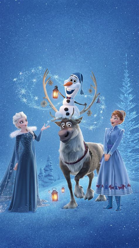 Download Disney Christmas iPhone Frozen Movie Characters Wallpaper ...