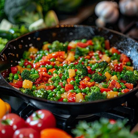 Free Colorful vegetable stir-fry Image | Download at StockCake