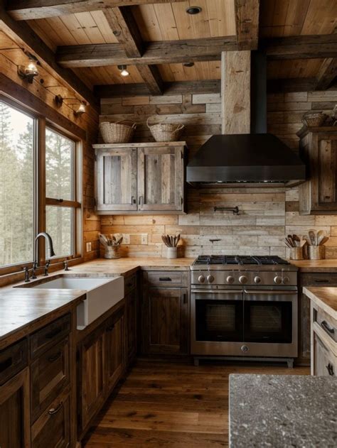 Rustic Cabin Chic: Inspiring Kitchen Ideas