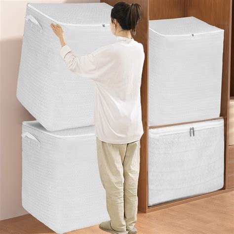 xgfhyjeh Storage Boxes for Closet Shelves, Foldable Fabric Storage Cube ...