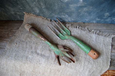 Vintage Garden Tools: Pair of Rustic Garden Hand Tools Garden | Etsy ...