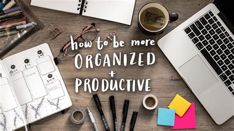 How to Be More Organized + Productive! | Tips & Tricks! - YouTube