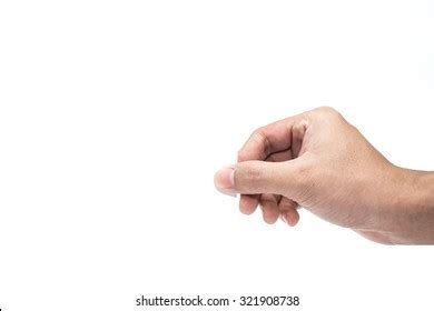 Man Hand Picking Isolated On White Stock Photo 588387614 | Shutterstock