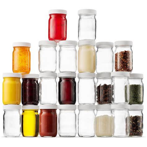 4 ounce glass spice jars sale outlet