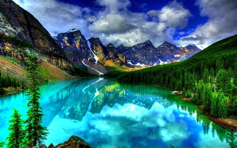 Most Beautiful Places In The World Hd Wallpaper - Moraine Lake (#294363 ...