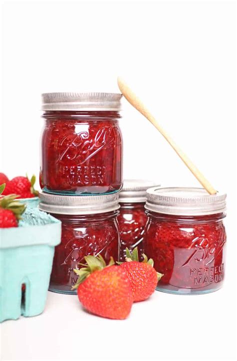 Homemade Strawberry Jam (Canned) - My Darling Vegan