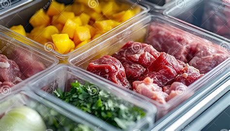 Containers of Prepped Ingredients Symbolize Organized Meal Planning and ...