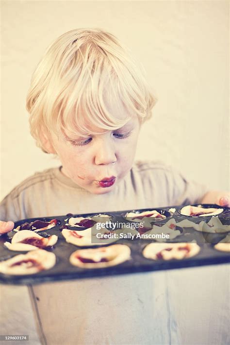 Child Making Jam Tarts High-Res Stock Photo - Getty Images