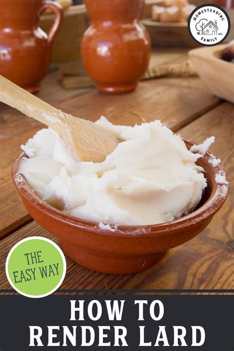 Rendering Lard (or Tallow) for Homestead Cooking — Homesteading Family