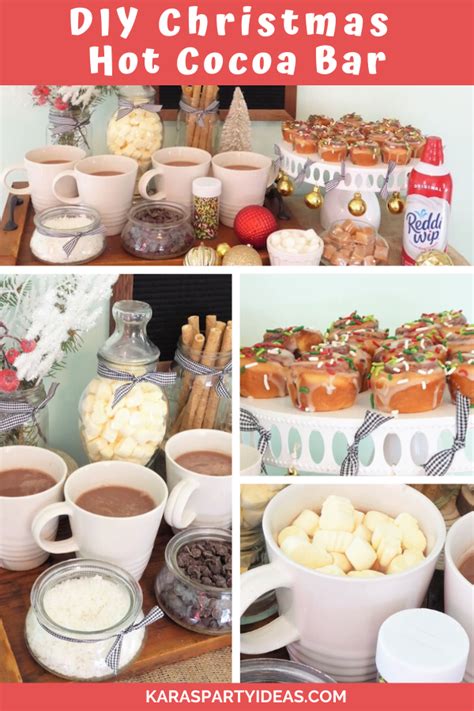 Kara's Party Ideas DIY Christmas Hot Cocoa Bar | Kara's Party Ideas