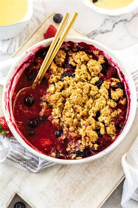 Mixed Berry Crumble | Sugar Salt Magic