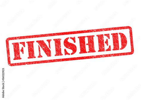 FINISHED Stock Illustration | Adobe Stock