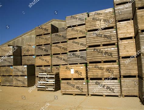 Large Wooden Crates Used Seed Potatoes Editorial Stock Photo - Stock ...