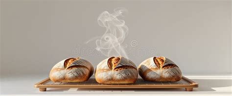 Freshly Baked Bread Steam Rising Cooling Rack Stock Photos - Free ...