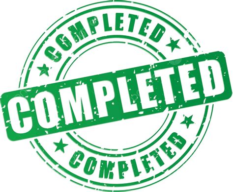 Vector Completed Stamp Illustration Background Grunge Vector ...