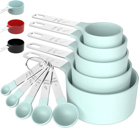 Amazon.com: Measuring Cups Set Measuring Spoons Set, Nesting Measure ...