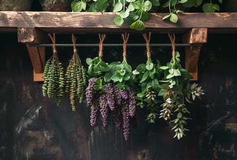 Hanging Herbs Stock Photos, Images and Backgrounds for Free Download