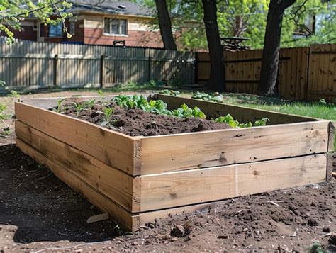 Premium Photo | Transforming Your Garden Building and Filling a Raised Bed