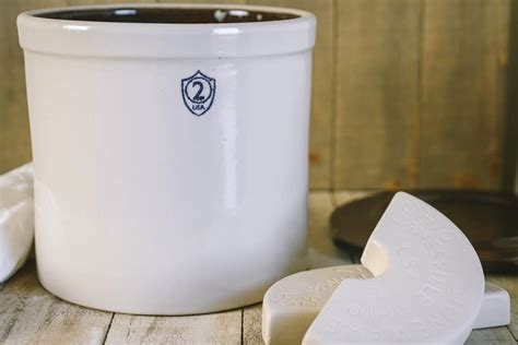how to use a fermenting crock • The Prairie Homestead