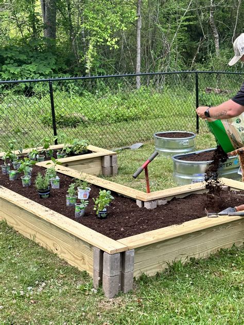 Our DIY Raised Garden Bed | Filling and Planting - Our Blue Ridge House