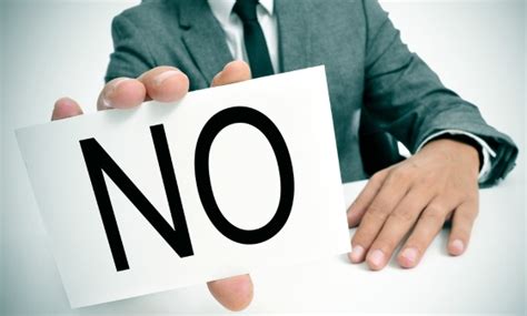 The Power of No - When to Use It