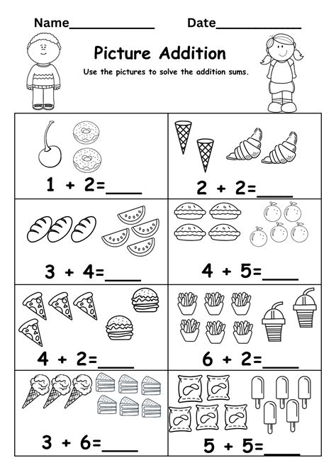 Free Kindergarten Addition Printables - FREE Printables