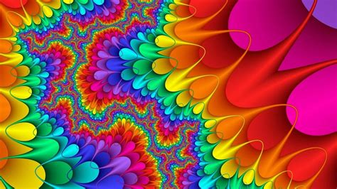 Download Colorful Rainbow Fractal Abstract Desktop Wallpaper ...