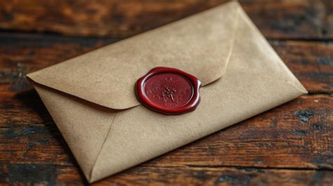 Sealed Envelope on Wooden Surface | Premium AI-generated image
