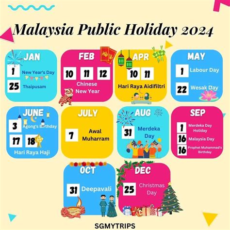 Malaysia Public Holiday & School Holiday 2023/2024
