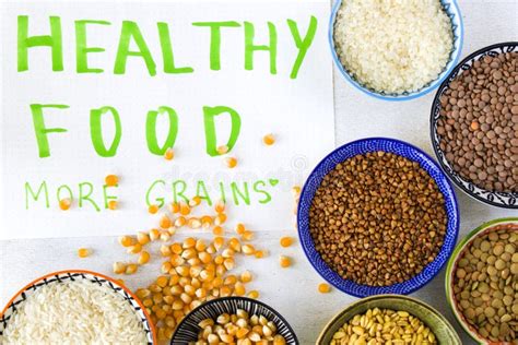 Assorted grains stock image. Image of clay, buckwheat - 13611577