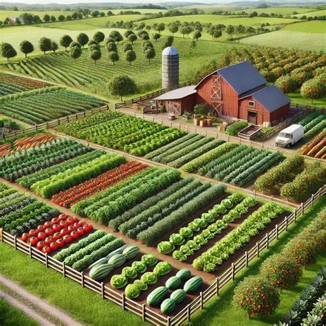 🌿 A Bountiful Harvest! 🌾 Fresh vegetables and fruits growing on a ...