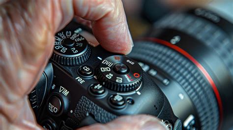 Premium Photo | Closeup of Photographer Adjusting Camera Settings