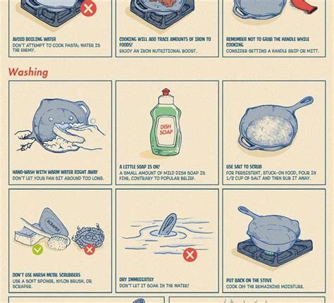 How to Maintain a Cast Iron Skillet [Infographic] - Best Infographics