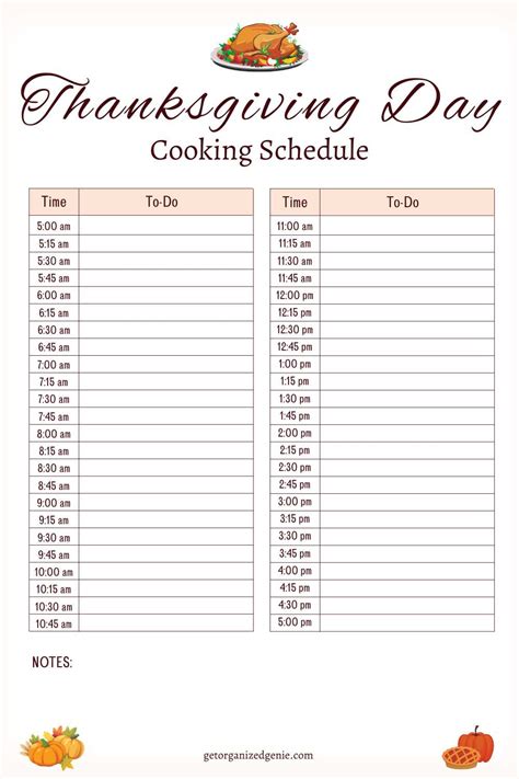 Thanksgiving Planner Printables