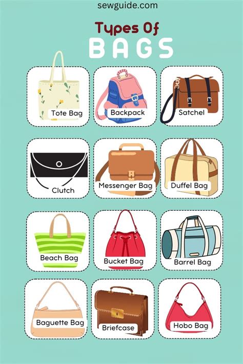 30 Types Of BAGS You Should Own - SewGuide